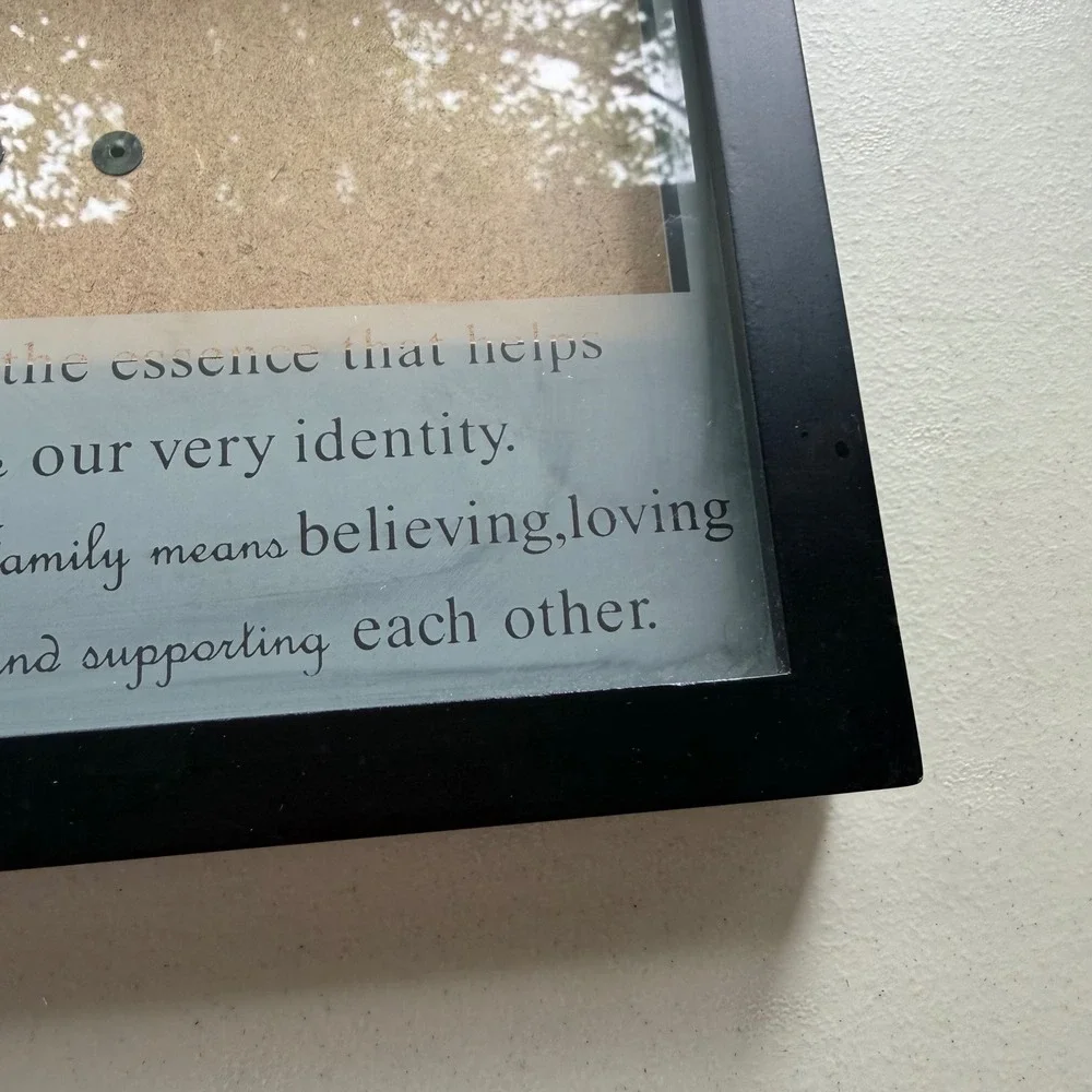 Black Wood Family Quote Shadow Box Picture Frame 4x6